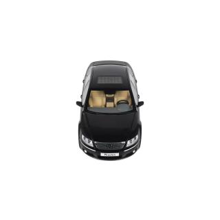 VW VOLKSWAGEN PHAETON 6.0 W12 BLACK L041 2005 OttO mobile 1:18 Resinemodell (Türen, Motorhaube... nicht zu öffnen!)